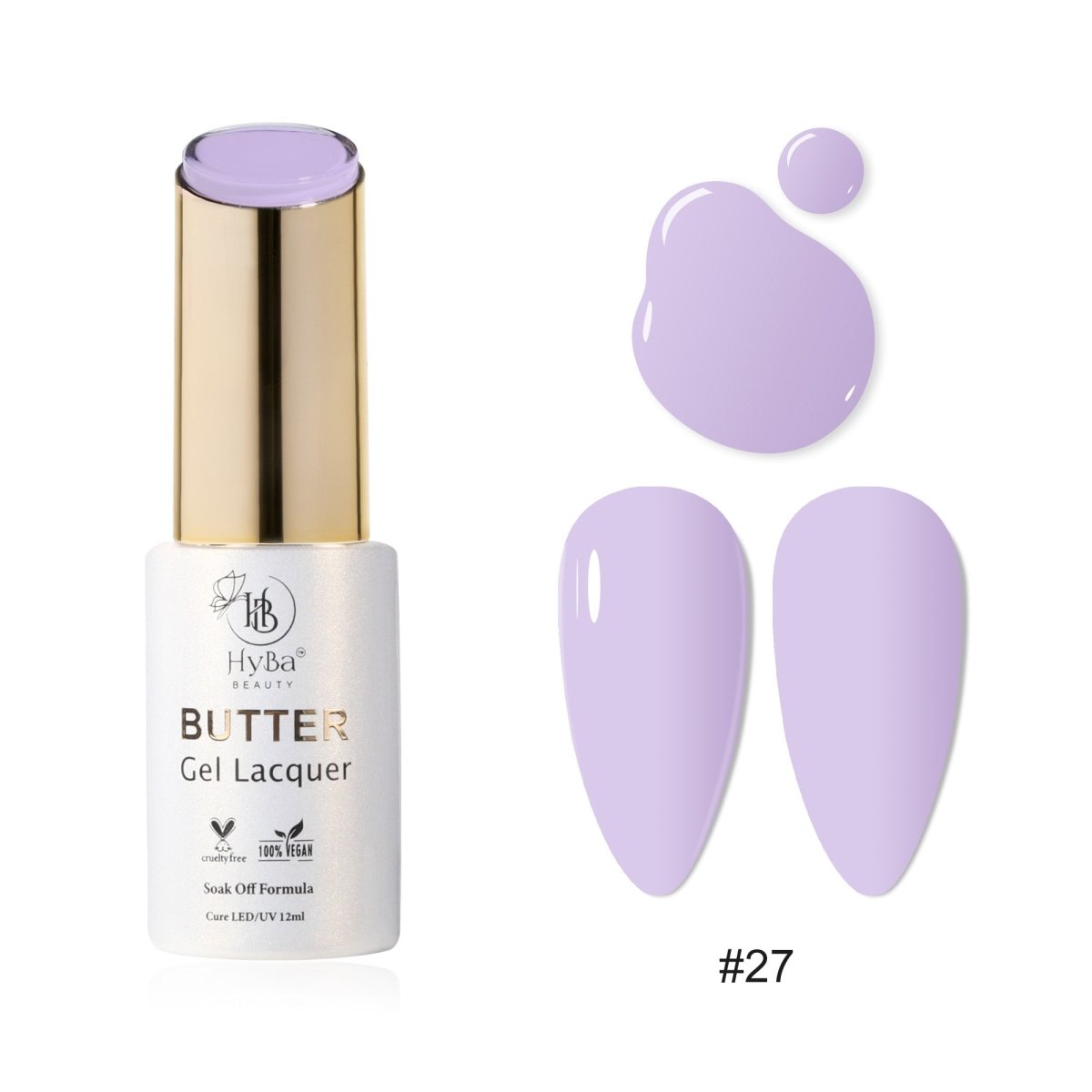 BUTTER Gel Polish SERIES 3 (Colors 021 - 030) - HYBA BEAUTY